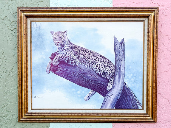 Lounging Leopard Print by Leehan