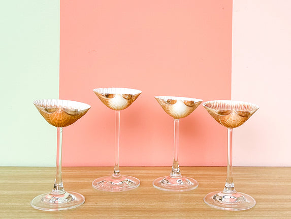 Set of Four Natural Shell Coups