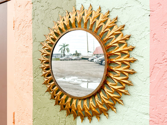 Italian Sunburst Gilt Mirror