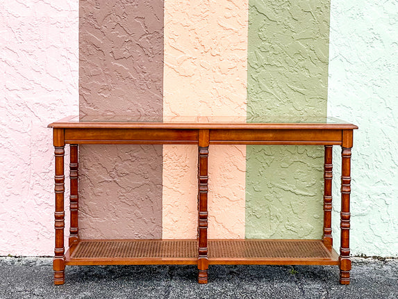 Handsome Faux Bamboo Console
