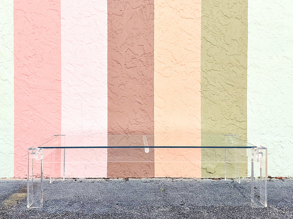 Glam Lucite Coffee Table