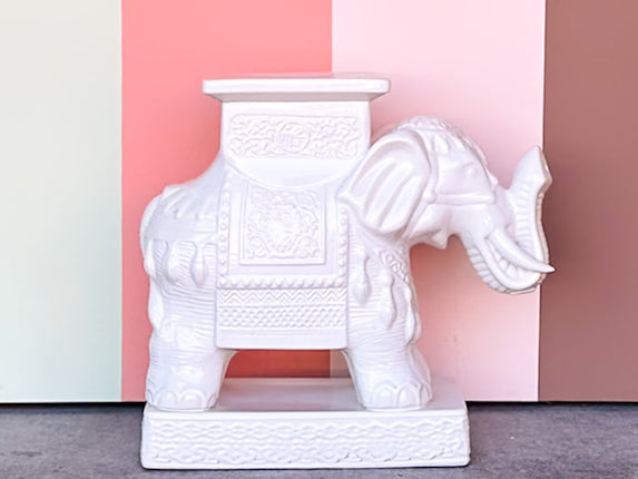 White Elephant Garden Seat