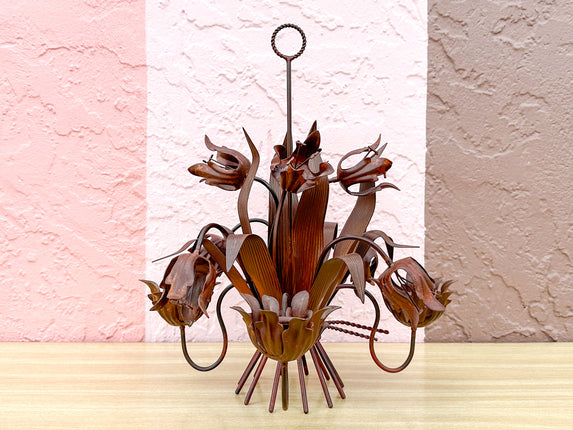 Tole Tulip Candelabra