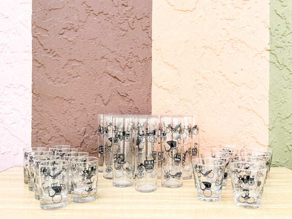 Set of 1950’s Glassware