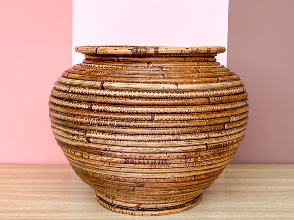 Pencil Reed Rattan Vase