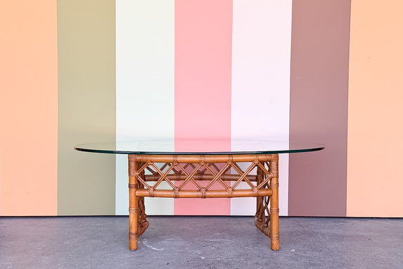 Ficks Reed Rattan Coffee Table
