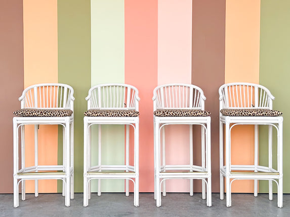 Set of Four Brighton Style Bar Stools