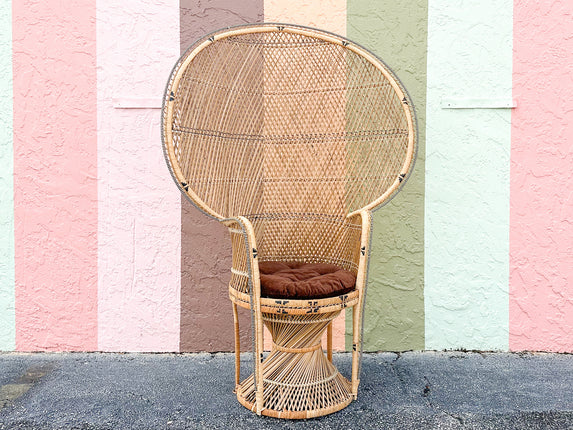 So 70s Natural Peacock Chair