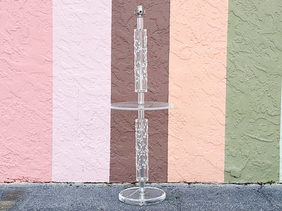 Icing Lucite Table Lamp