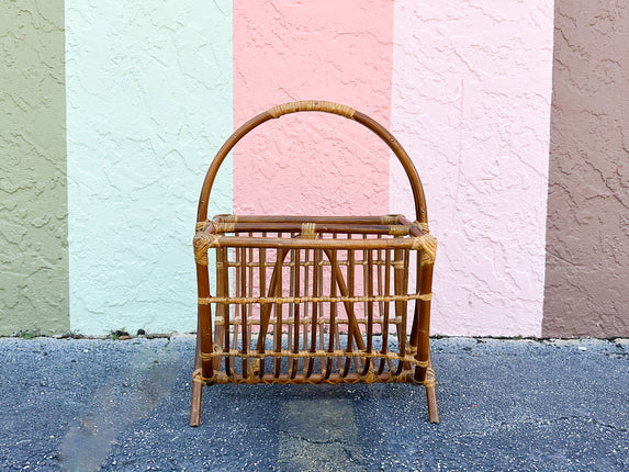 Island Style Rattan Magazine Rack