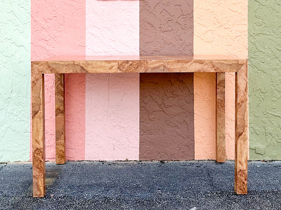 So 70s Faux Burl Wood Dining Table