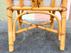 Set of Six Old Florida Rattan Dining Chairs