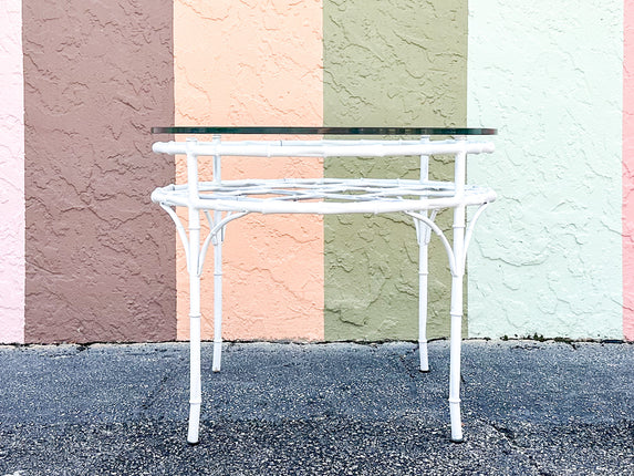 Metal Faux Bamboo Coffee Table