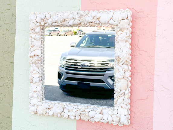 Coastal Square Shell Mirror