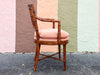 Set of Six Handsome Faux Bamboo Dining Chairs