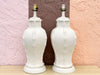 Pair of Palm Beach Style Faux Bamboo Lamps