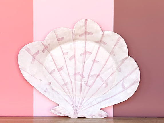 Metal Stripe Shell Platter