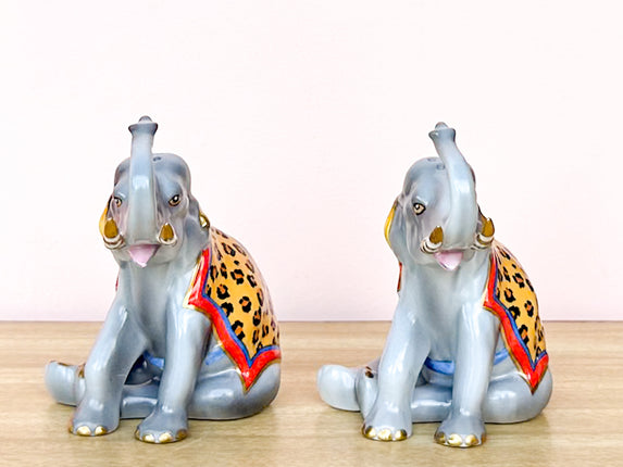 Lynn Chase Elephant Salt and Pepper Shakers