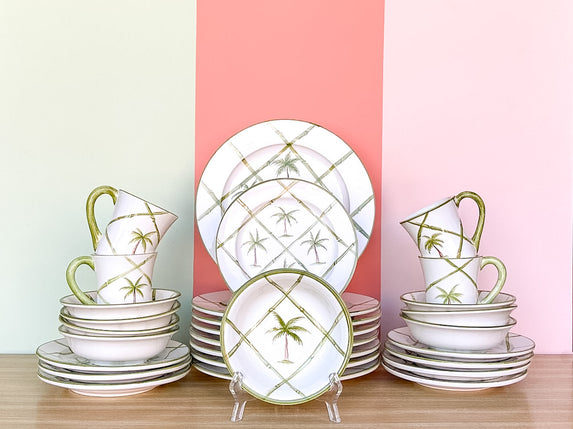 Set of The Mane Lion Palm Tree Dish Set