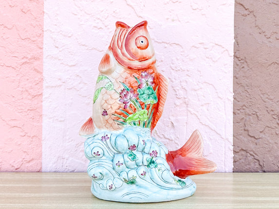 Colorful Koi Fish Vase