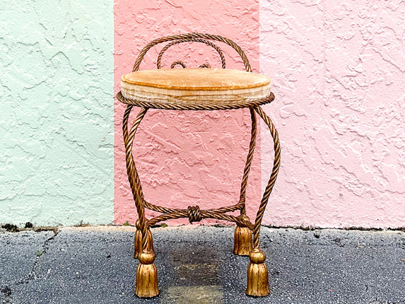 Regency Style Tassel Stool