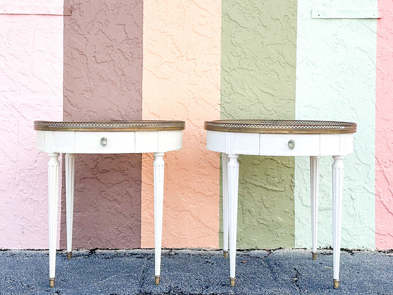Pair of Baker Louis XVI Style Side Tables