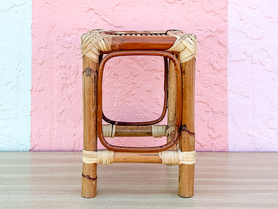 Petite Rattan Pedestal