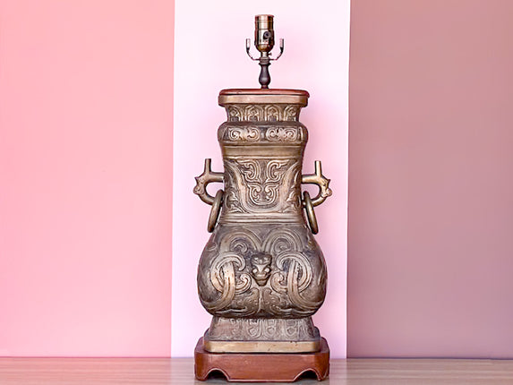 Patina Large Brass Urn Lamp