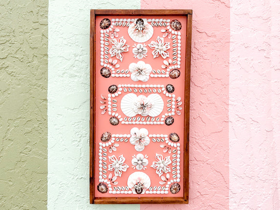 Chic Coral Shell Panel