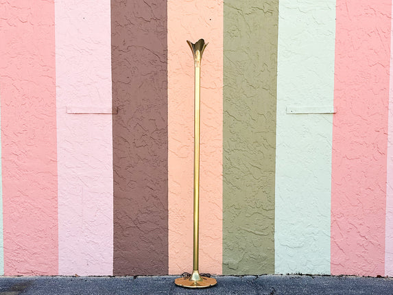 Brass Tulip Floor Lamp