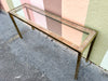 Brass and Rattan MCM Console