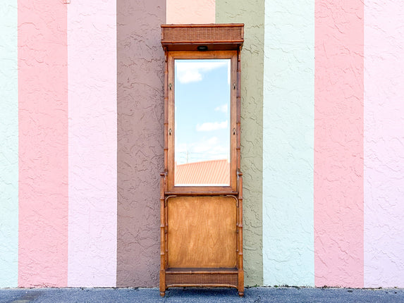 Handsome Faux Bamboo Hall Tree