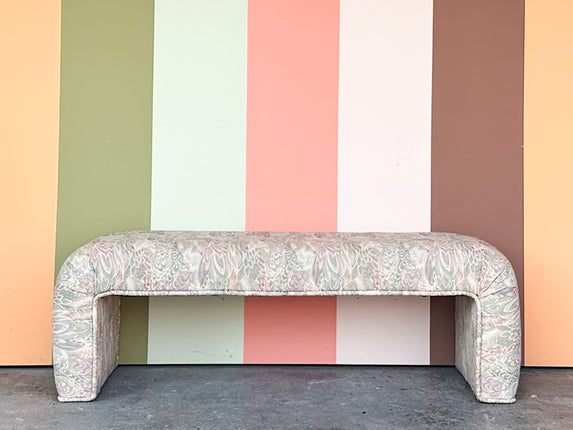 Upholstered Waterfall Bench