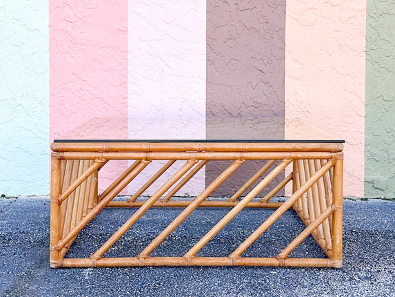 Island Chic Rattan Coffee Table