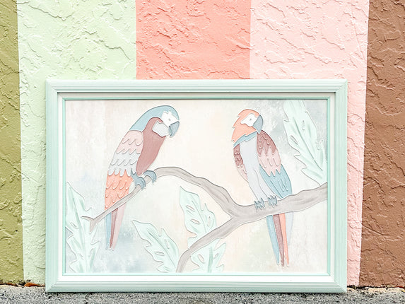 Pretty Pastel Parrot Original Art