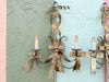 Pair of Currey and Company Regency Bow Wall Sconces