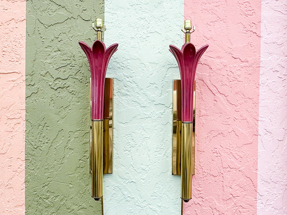 Pair of Roche Style Wall Sconces
