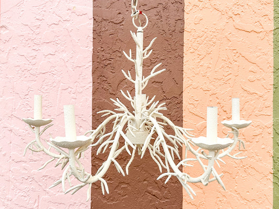 Charming Faux Coral Chandelier