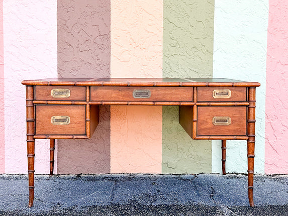 Handsome Faux Bamboo Desk