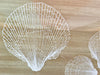 Etched Shell Lucite Tray