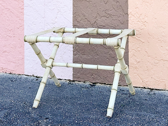 Faux Bamboo Luggage Rack