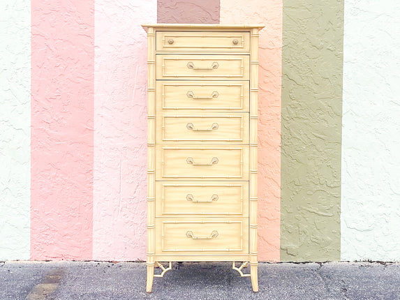 Thomasville Faux Bamboo Lingerie Chest