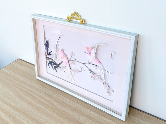 Chinoiserie Feather Bird Art