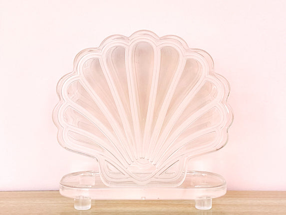 Lucite Shell Napkin Holder