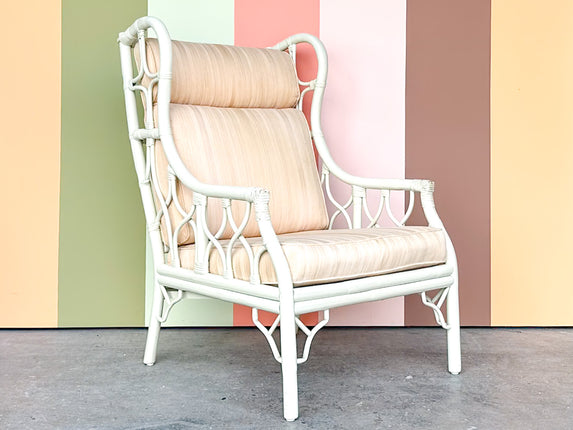 Ficks Reed Rattan Wingback Chair