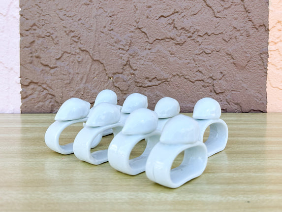 Set of Eight Conch Shell Napkin Rings