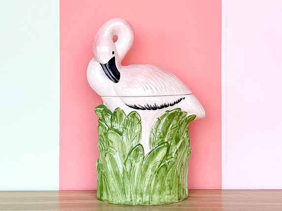 Flamingo Cookie Jar