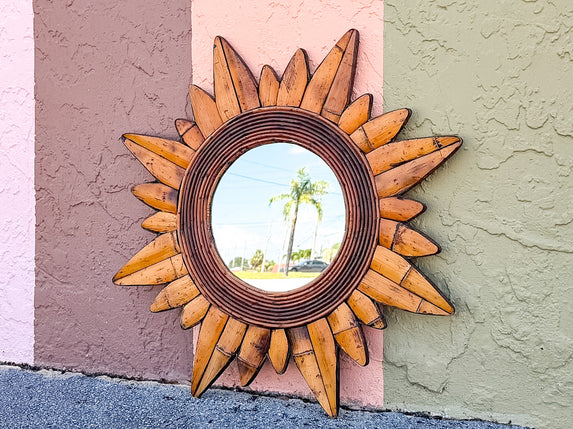 Bamboo Sunburst Mirror