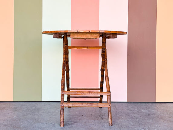 Tortoiseshell Rattan Folding Bar