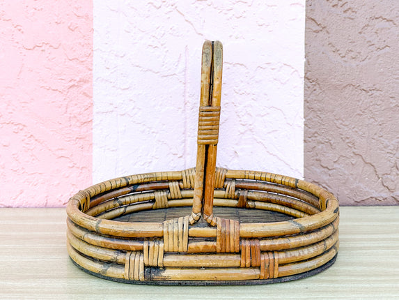 Rattan Tray with Handle